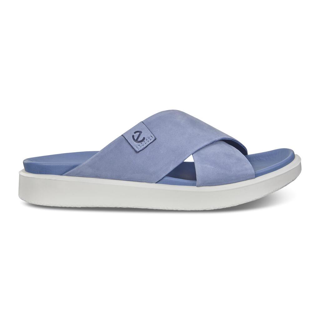 Ecco Flowt Lx Womens Slide Sandals Blue Sale - India VQG-384057